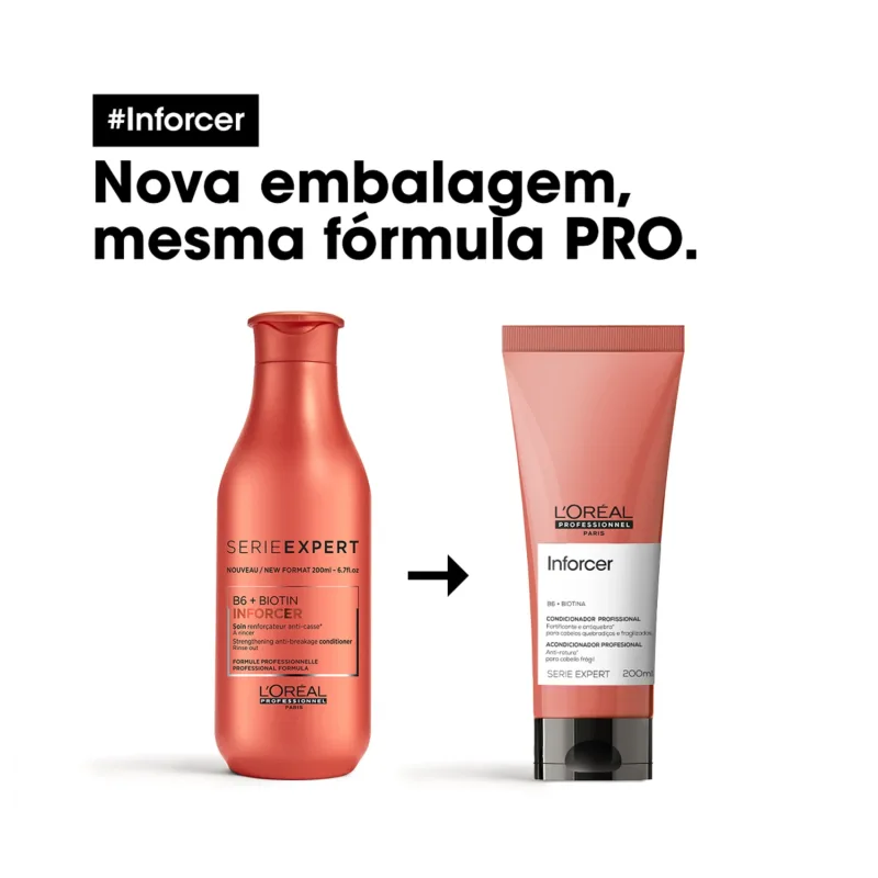 Kit L'Oréal Professionnel Duo Expert  Inforcer - Shampoo 300ml + Condionador 200ml