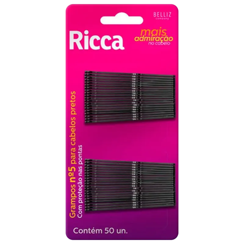 Ricca Grampo de Cabelo Nº 5 (50 Unidades)