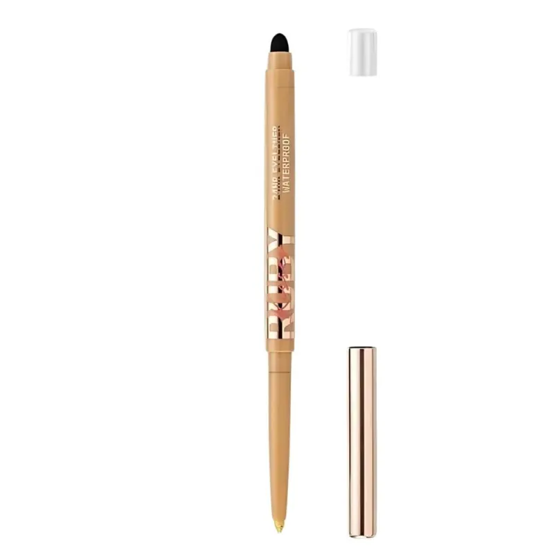 Ruby Kisses Eye Liner Retrátil Glittery Gold - Lápis de Olho em Gel 300mg