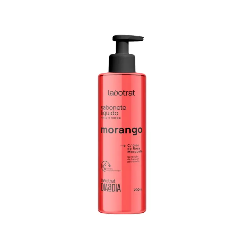 KIT DE BANHO MORANGO C/ 4 ITENS - LABOTRAT