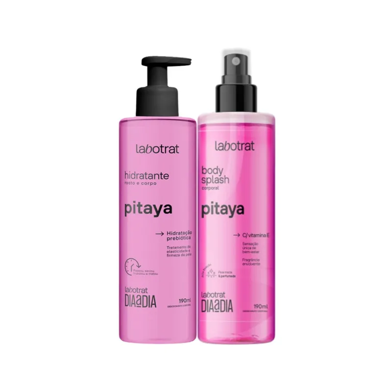 KIT HIDRATANTE E BODY SPLASH PITAYA 190ML - LABOTRAT