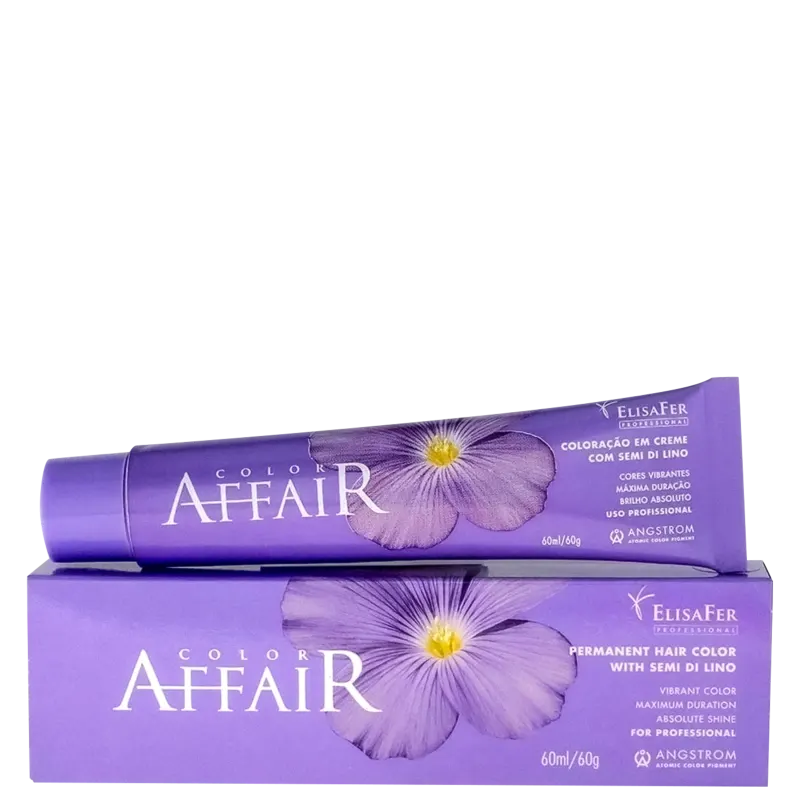 Color Affair 7.1 Louro Acinzentado - Coloração Permanente 60g