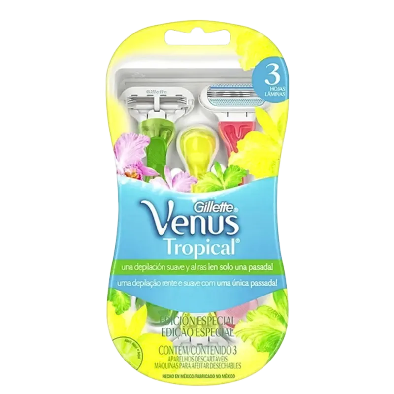 Gillette Venus Tropical - Aparelho Depilatório (3 Unidades)