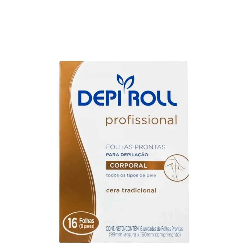 Depi Roll Tradicional - Folha Depilatória Corporal (16 Unidades)