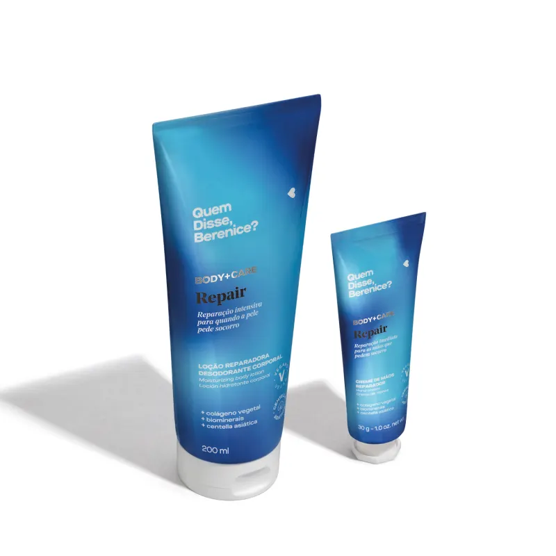 Combo Body+Care Repair: Loção Corporal 200ml + Creme para Mãos 30g