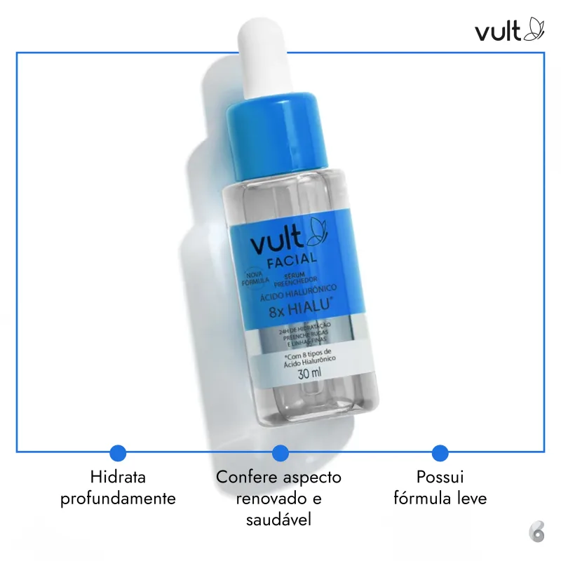 Vult Facial Ácido Hialurônico - Sérum Facial 30ml