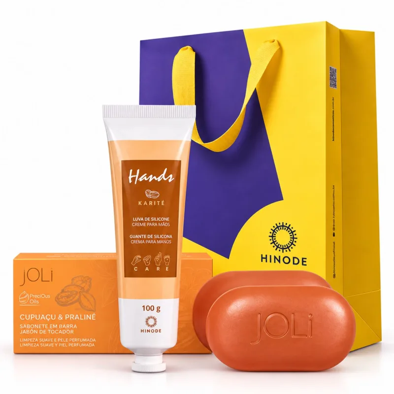Kit Presente Sabonetes e Luva de Silicone
