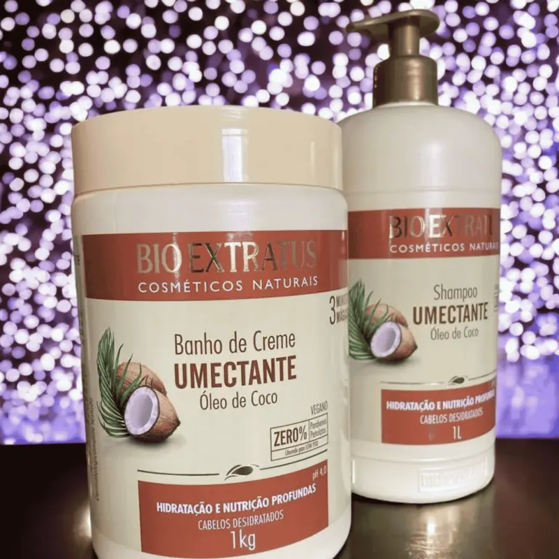 Kit Bio Extratus Umectante Coco Hidratação Shampoo Máscara