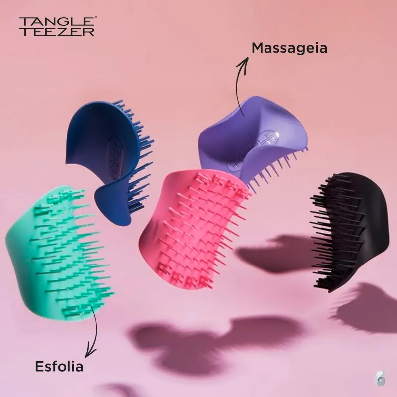 Tangle Teezer Scalp Exfoliator Black - Escova de Cabelo