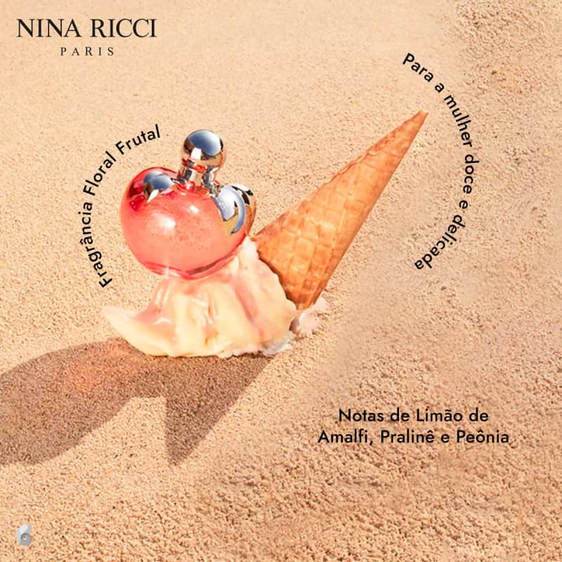 Nina Nina Ricci Eau de Toilette Recarregável - Perfume Feminino 80ml