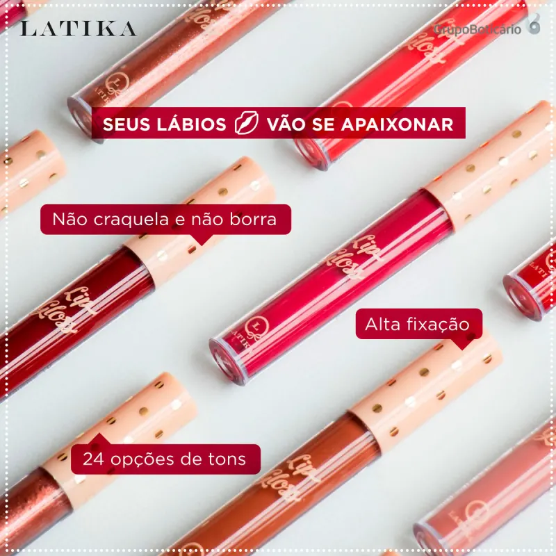 Latika Lip Matte Nude Nº 34 - Batom Líquido 4ml