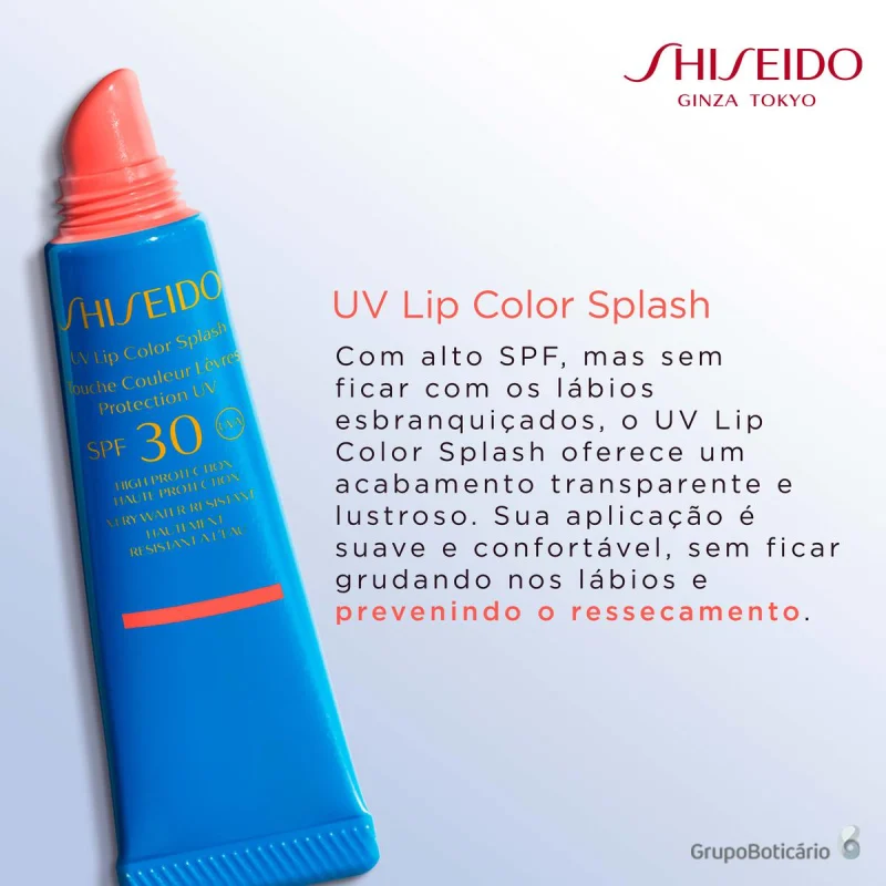 Shiseido UV Lip Color Splash FPS 30 Uluru Red - Gloss Hidratante 10ml