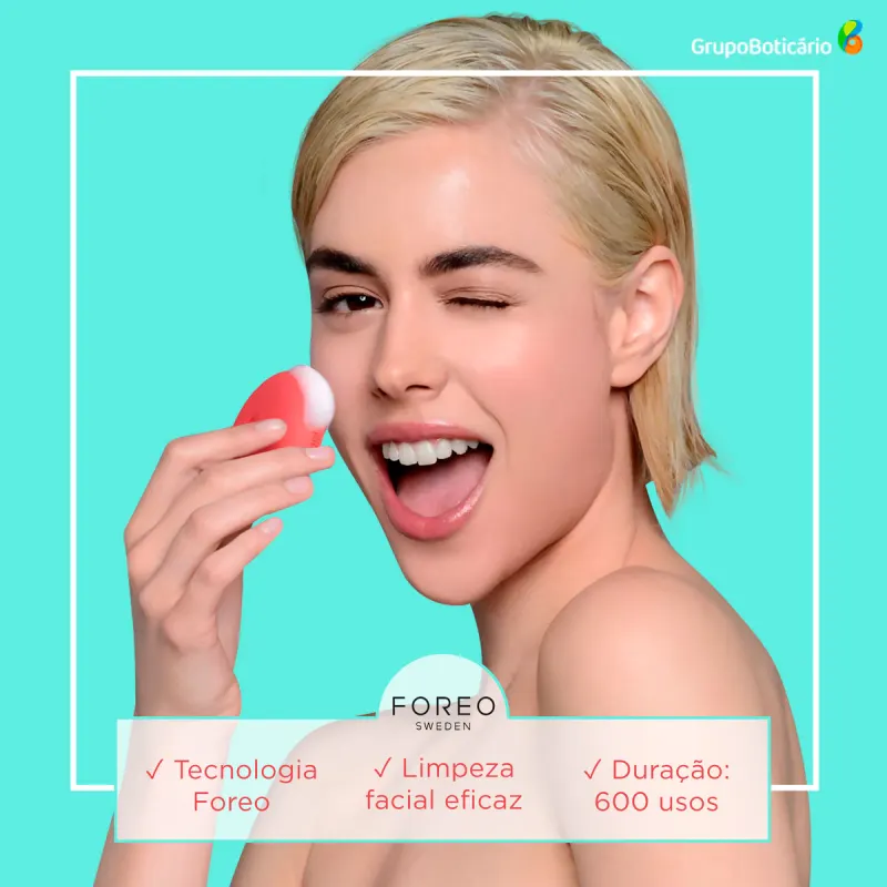 Foreo Luna Play Plus Pearl Pink - Escova Facial Elétrica