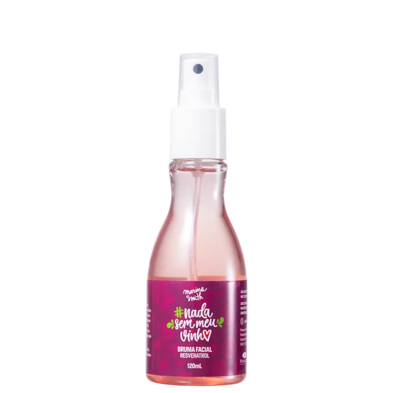 Marina Smith #NadaSemMeuVinho Resveratrol - Bruma Hidratante Facial 120ml