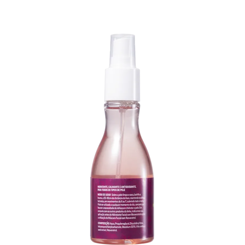 Marina Smith #NadaSemMeuVinho Resveratrol - Bruma Hidratante Facial 120ml