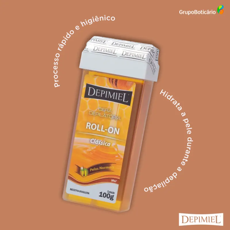 Depimiel Clássica - Cera Depilatória Roll-On 100g