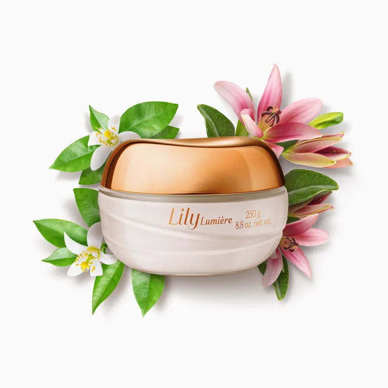 Creme Acetinado Hidratante Desodorante Corporal Lily Lumière 250g