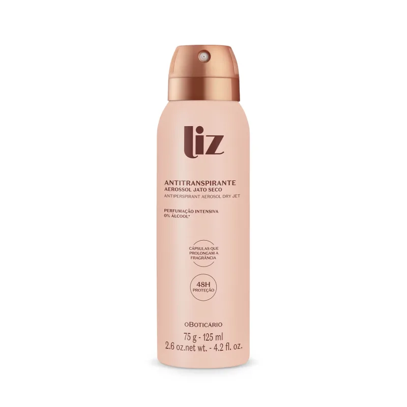 Desodorante Antitranspirante Aerossol Liz 75g/125ml
