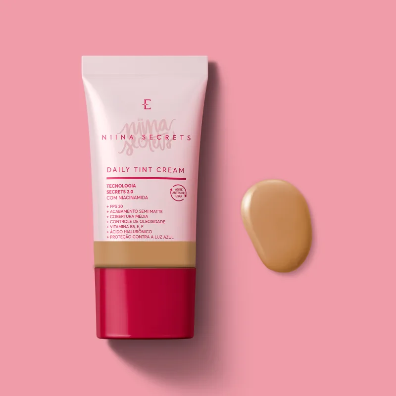 Eudora Niina Secrets Daily Tint Cream Cor 35 - Base Líquida 25ml
