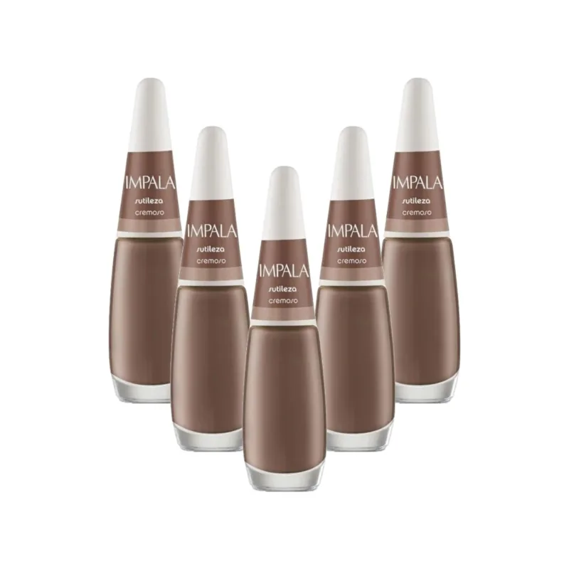 Kit Esmaltes Impala Cremoso Sutileza (5 unidades)