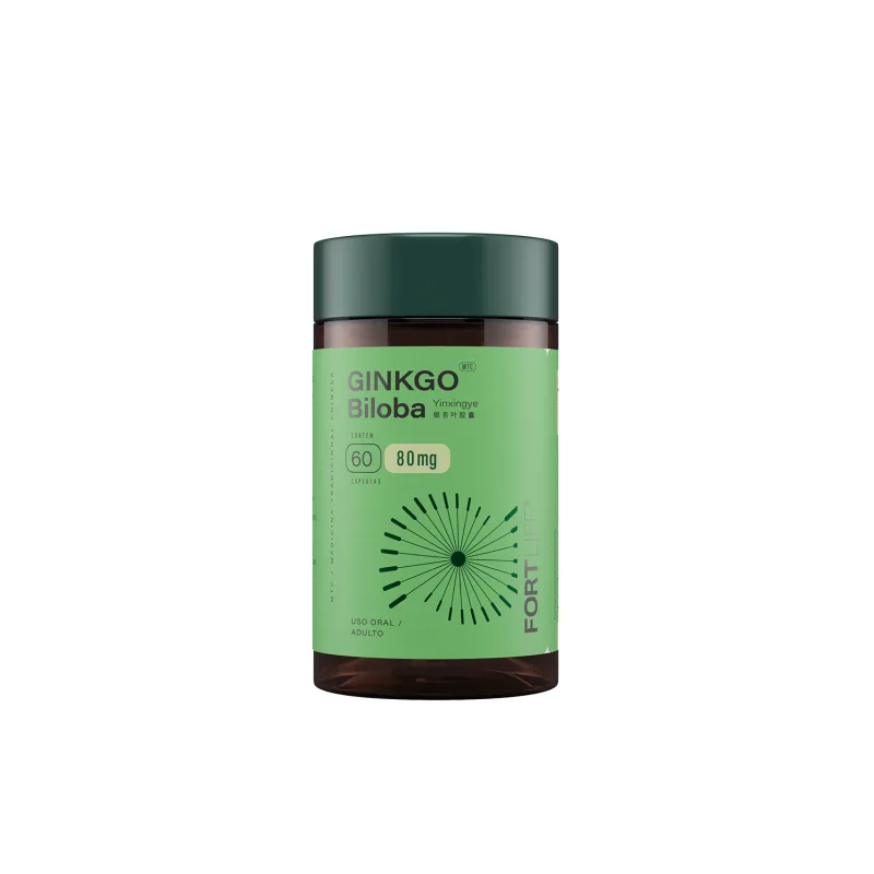 FortLife Pharma Ginkgo Biloba 80mg - Suplemento Vitamínico (60 Cápsulas)
