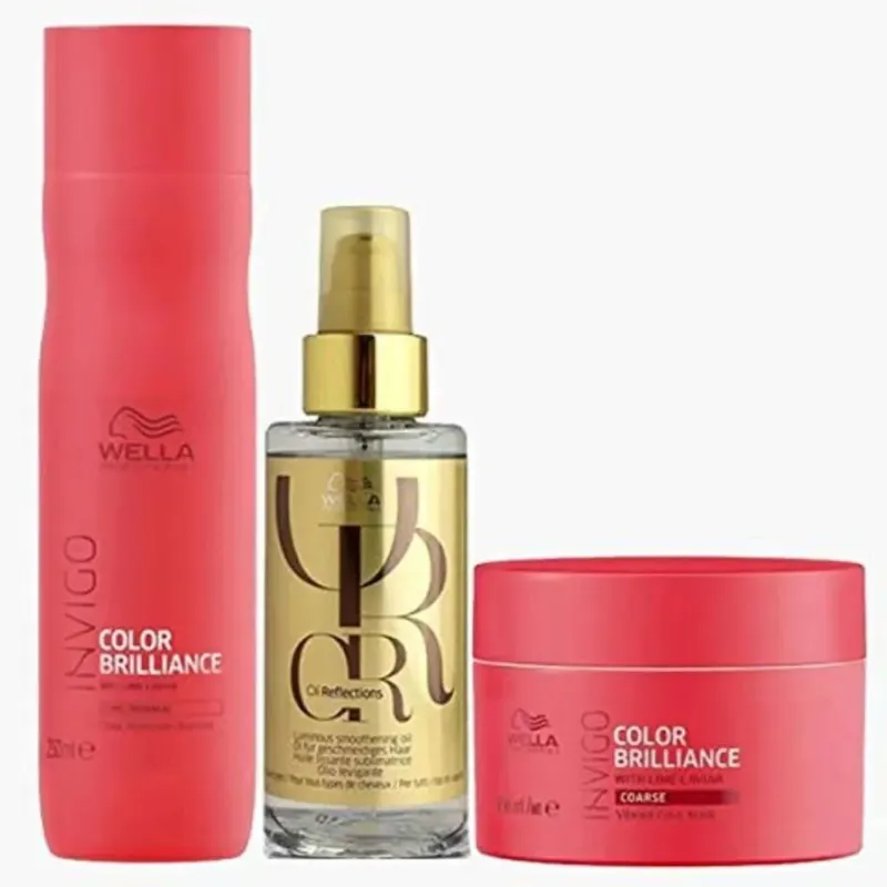 Wella - Color Brilliance - Kit Shampoo + Mascara + Oleo Oil Reflections
