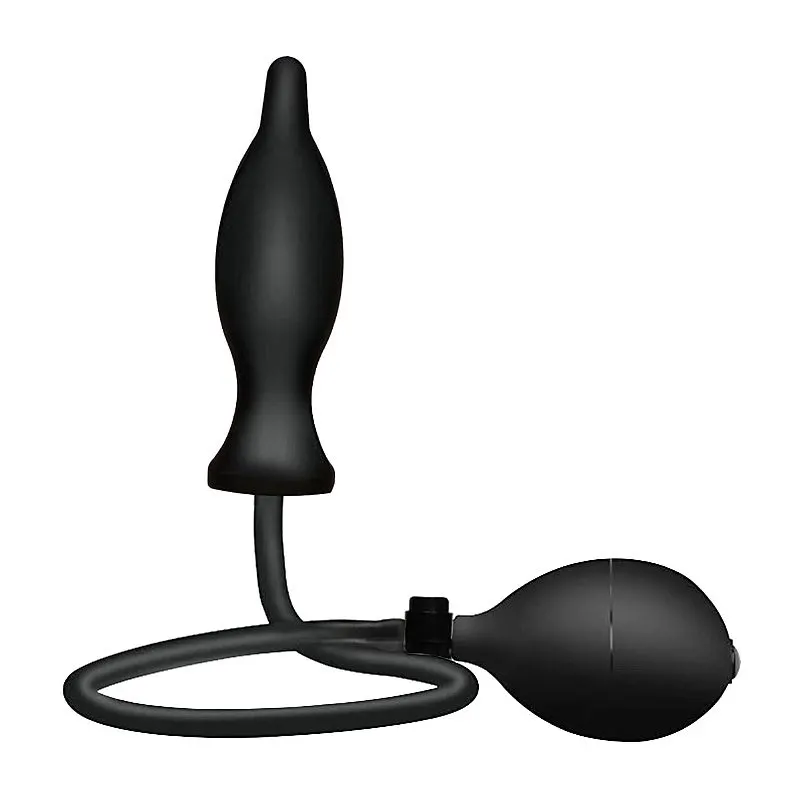 Plug Anal Inflável 11,5 cm x 3,5 cm com Pêra