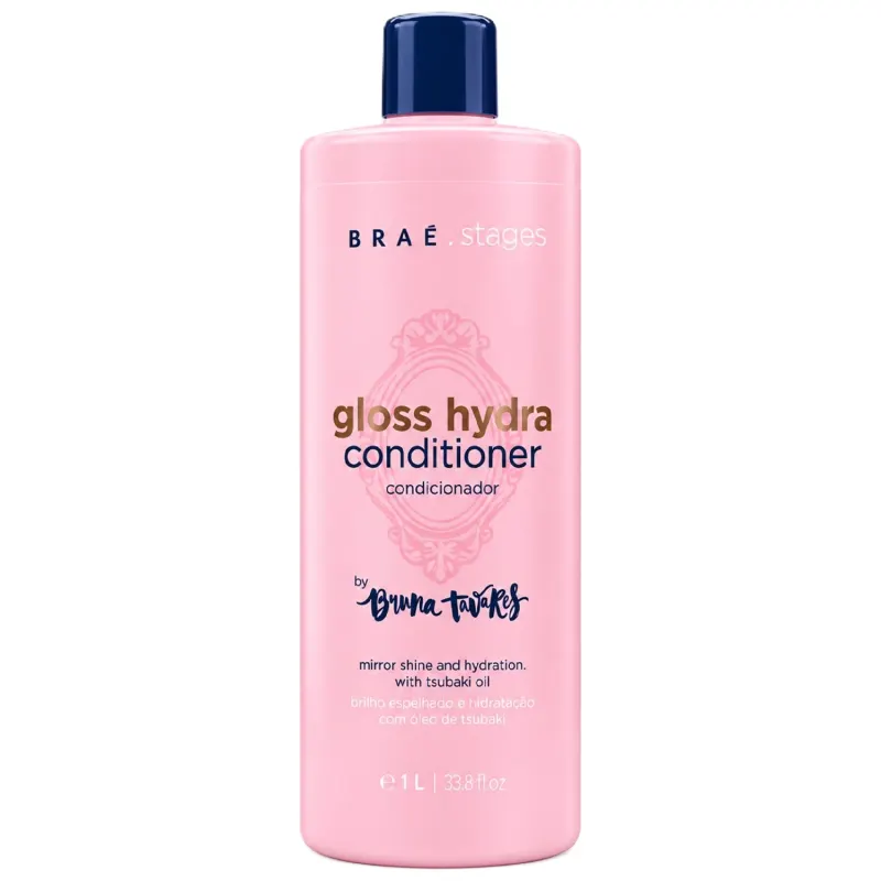 Kit Braé Stages by Bruna Tavares Gloss Hydra Shampoo & Condicionador 1L + Máscara 500g + Óleo 60ml