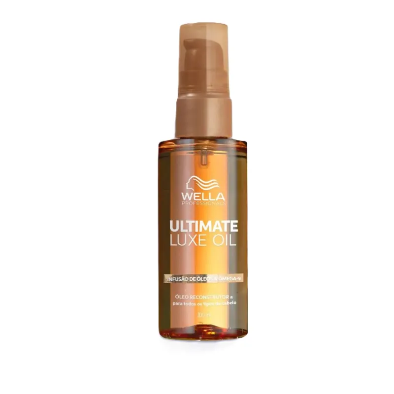 Kit Wella Ultimate Luxe Oil - Shampoo 1L + Máscara 500ml + Óleo 100ml