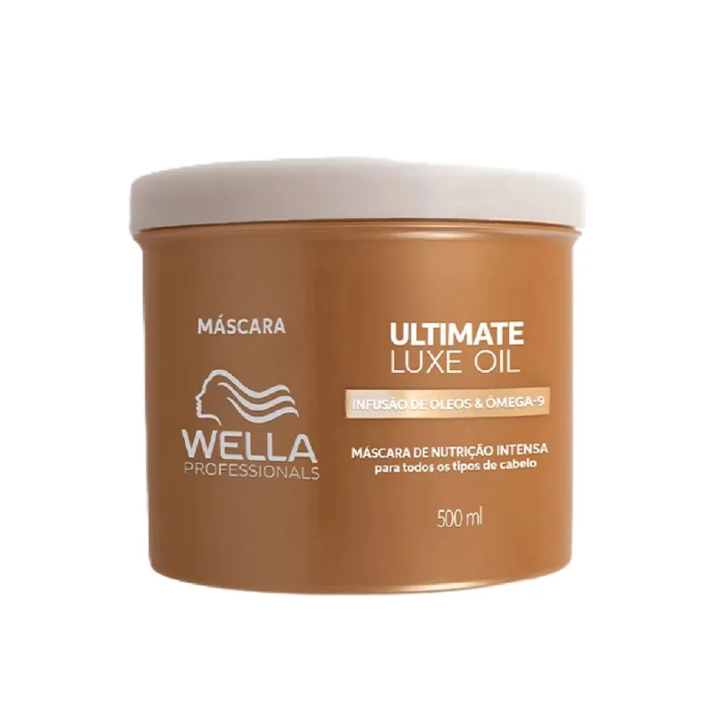 Kit Wella Ultimate Luxe Oil - Shampoo 1L + Máscara 500ml + Óleo 100ml