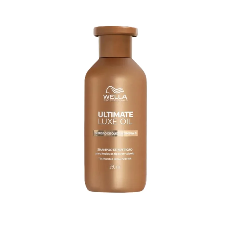Kit Wella Ultimate Luxe Oil - Shampoo 250ml + Condicionador 200ml + Óleo 30ml