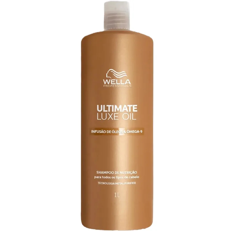 Kit Wella Ultimate Luxe Oil - Shampoo & Condicionador 1L + Máscara 500ml