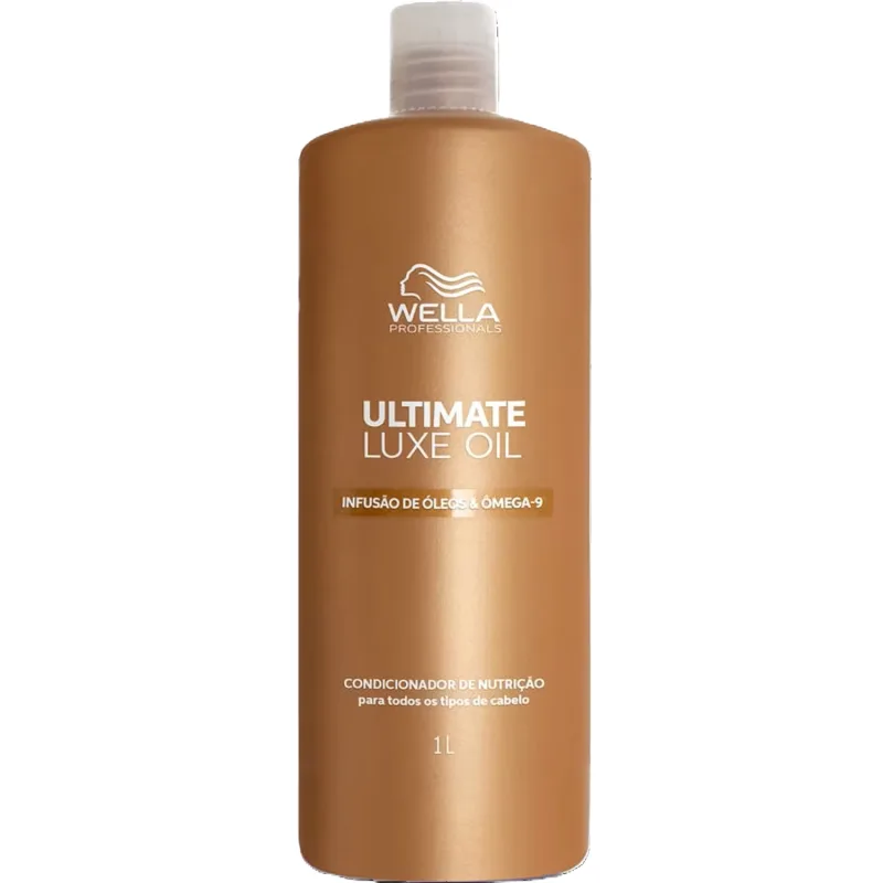 Kit Wella Ultimate Luxe Oil - Shampoo & Condicionador 1L + Máscara 500ml + Óleo 30ml
