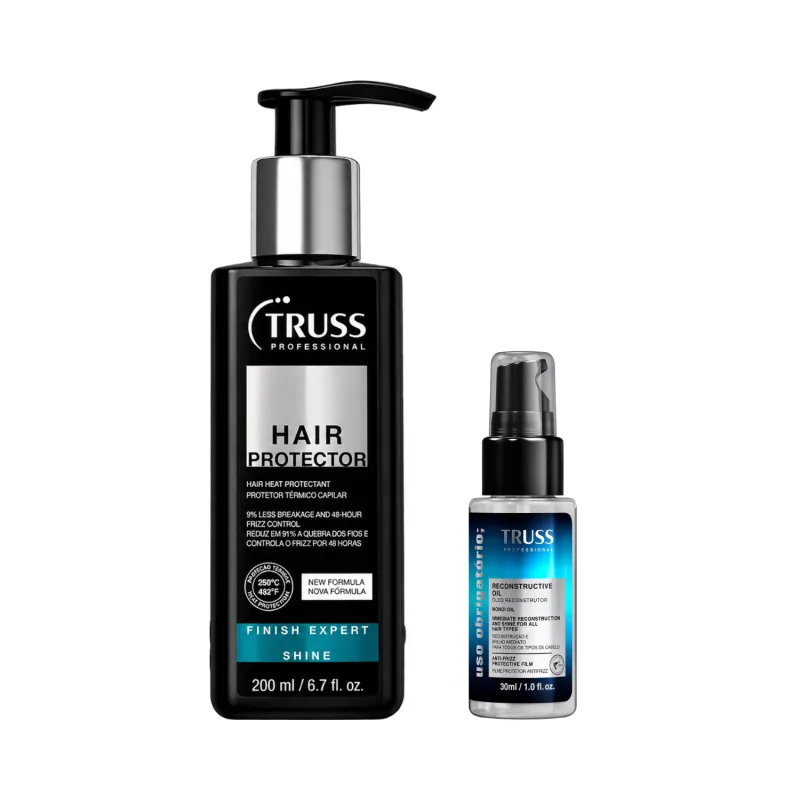 Kit Truss Hair Protector Finish Expert Shine + Óleo Uso Obrigatório 30ml