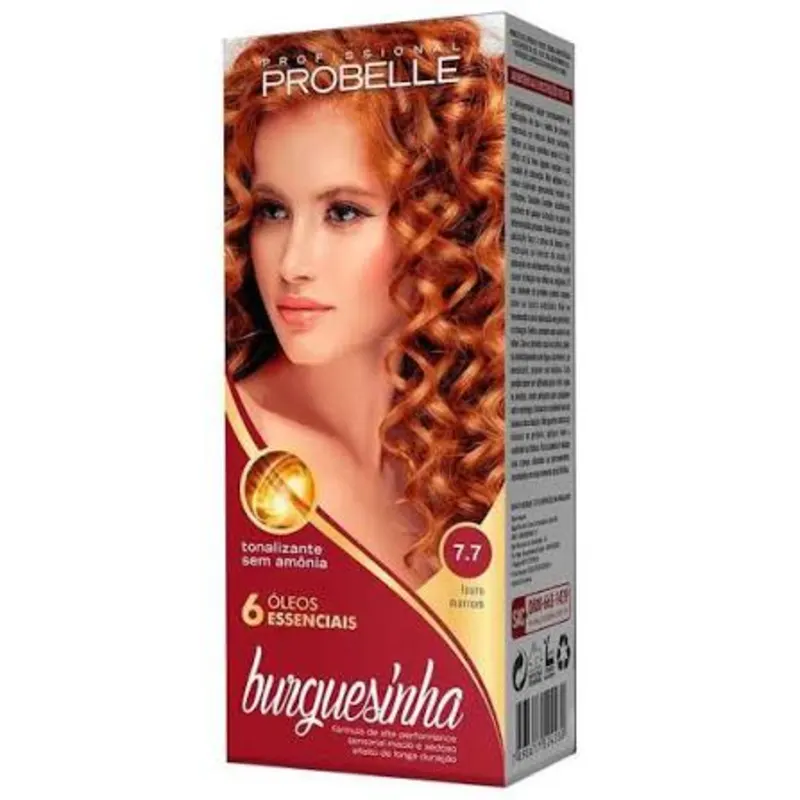 TINTURA BURGUESINHA SEM AMÔNIA TOM: 1.7
