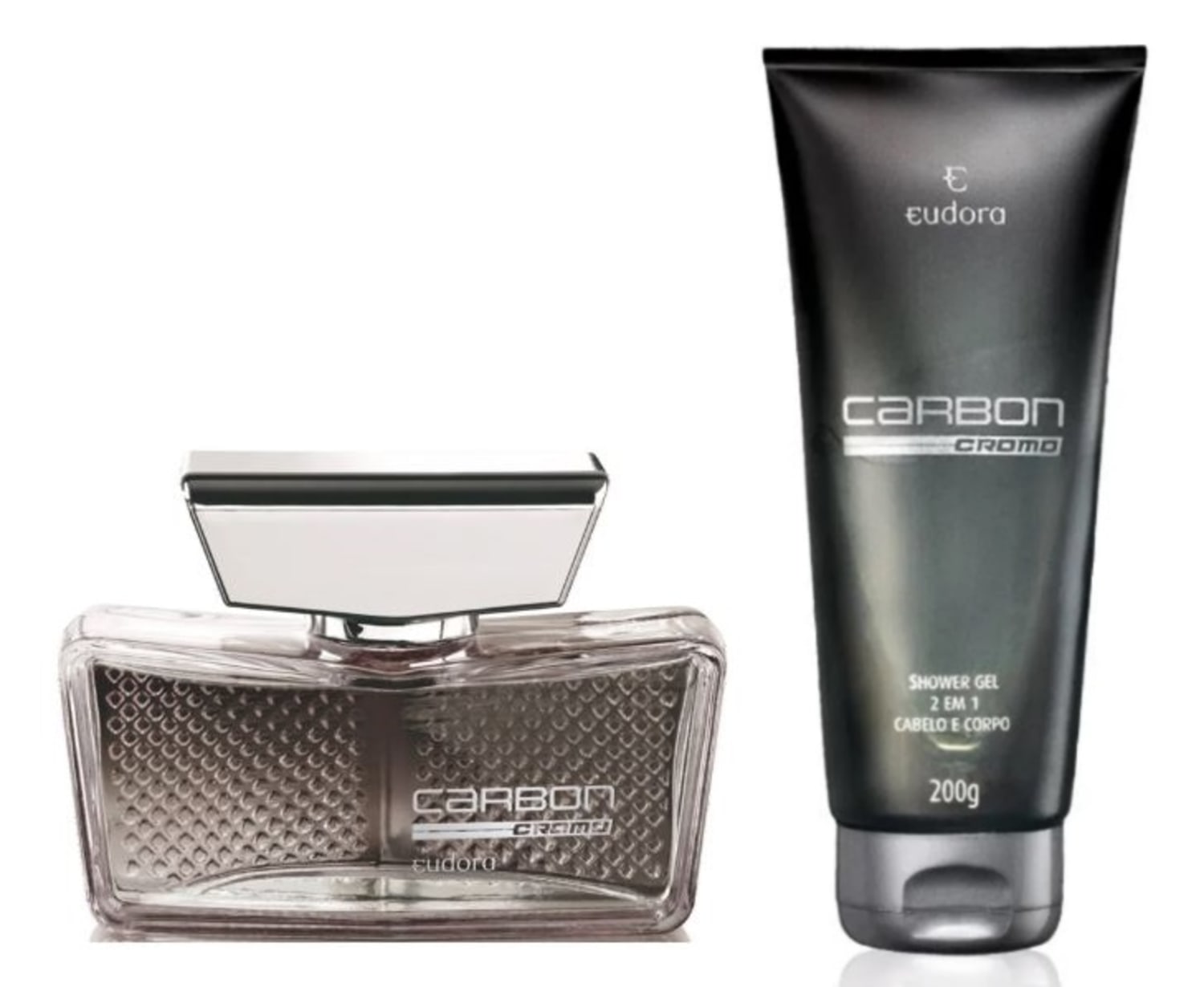 Kit Carbon Cromo Colônia Desodorante + Shower Gel