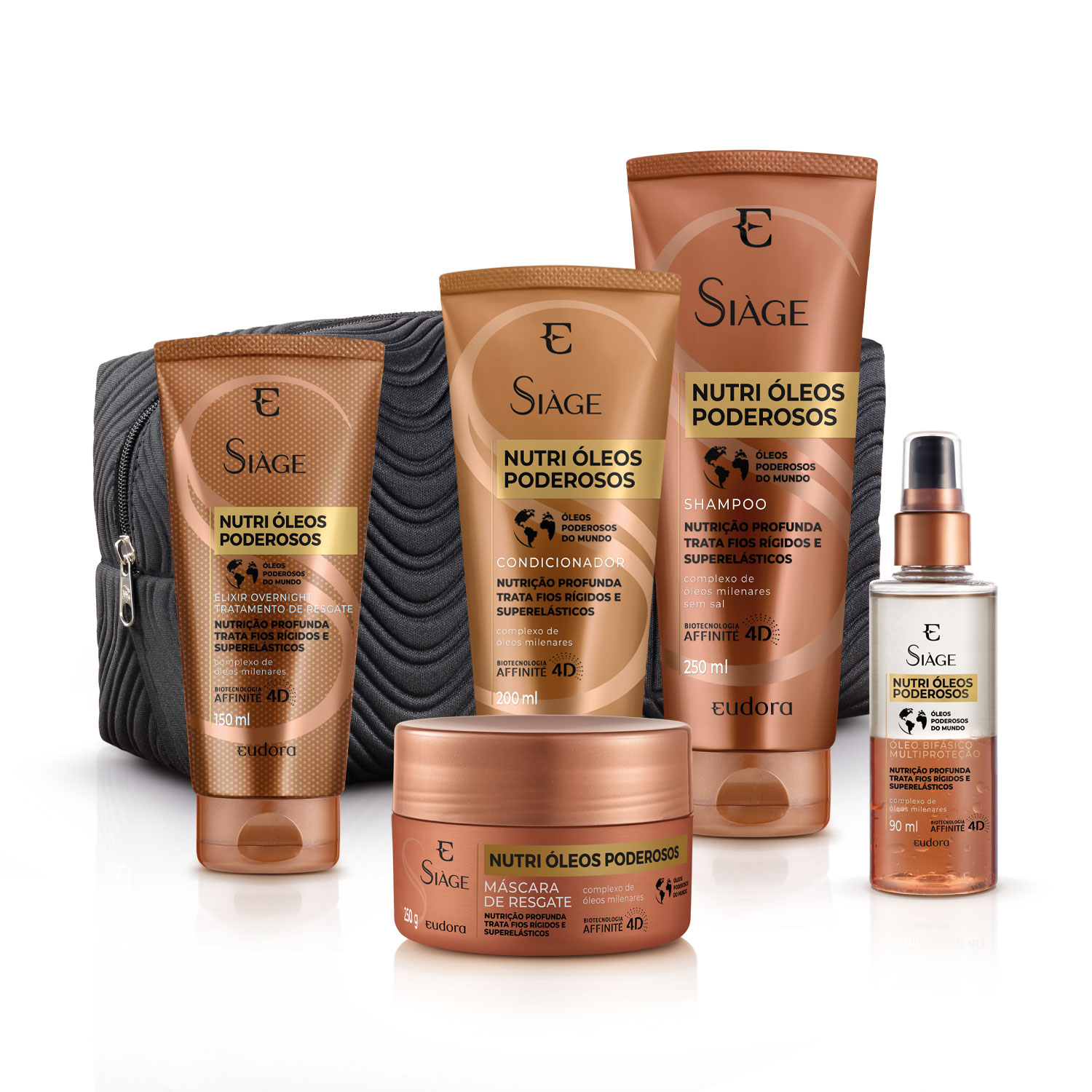 Kit Completo Siàge Nutri Óleos Poderosos + Nécessaire