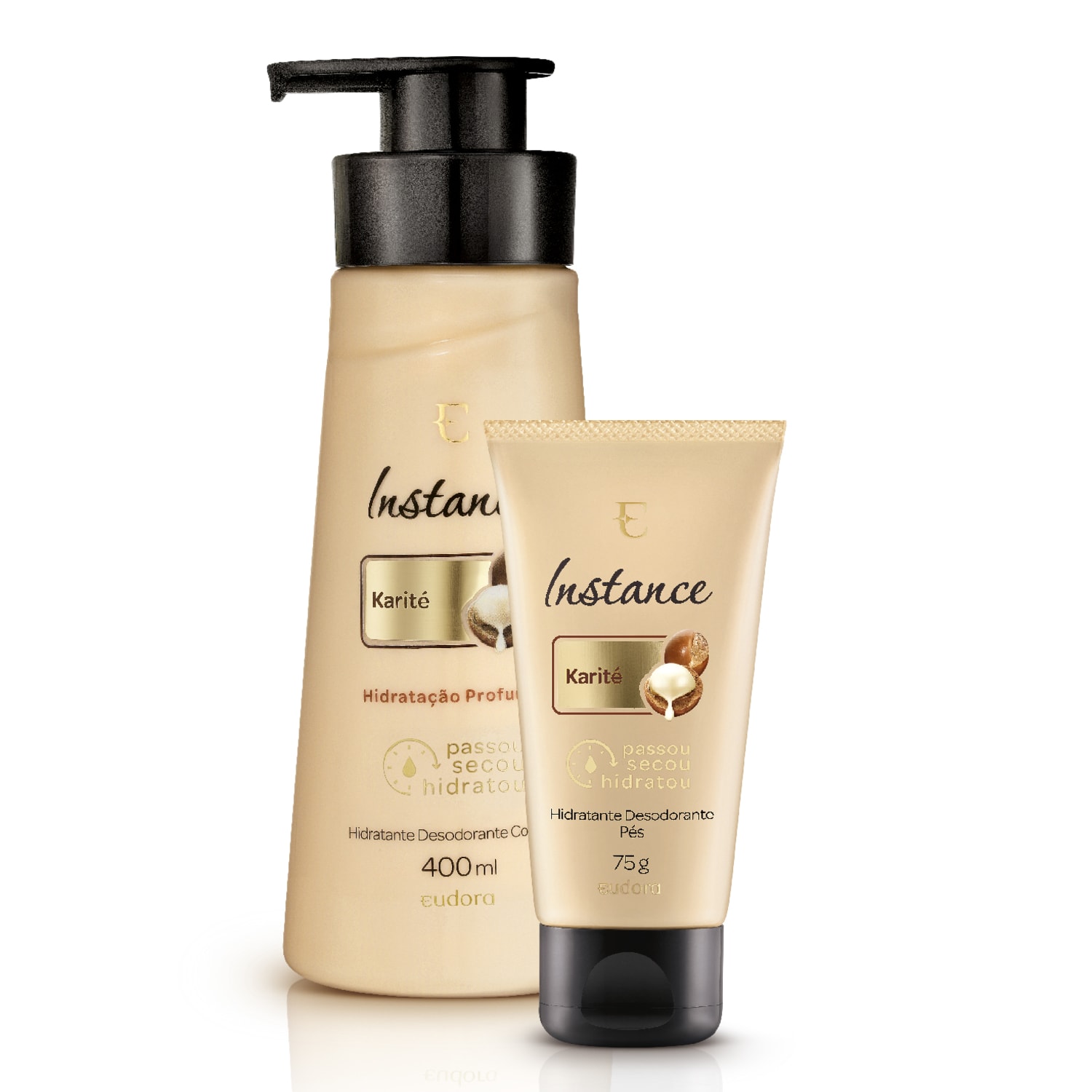 Combo Instance Karité: Loção Corporal 400ml + Creme para Pés 75g