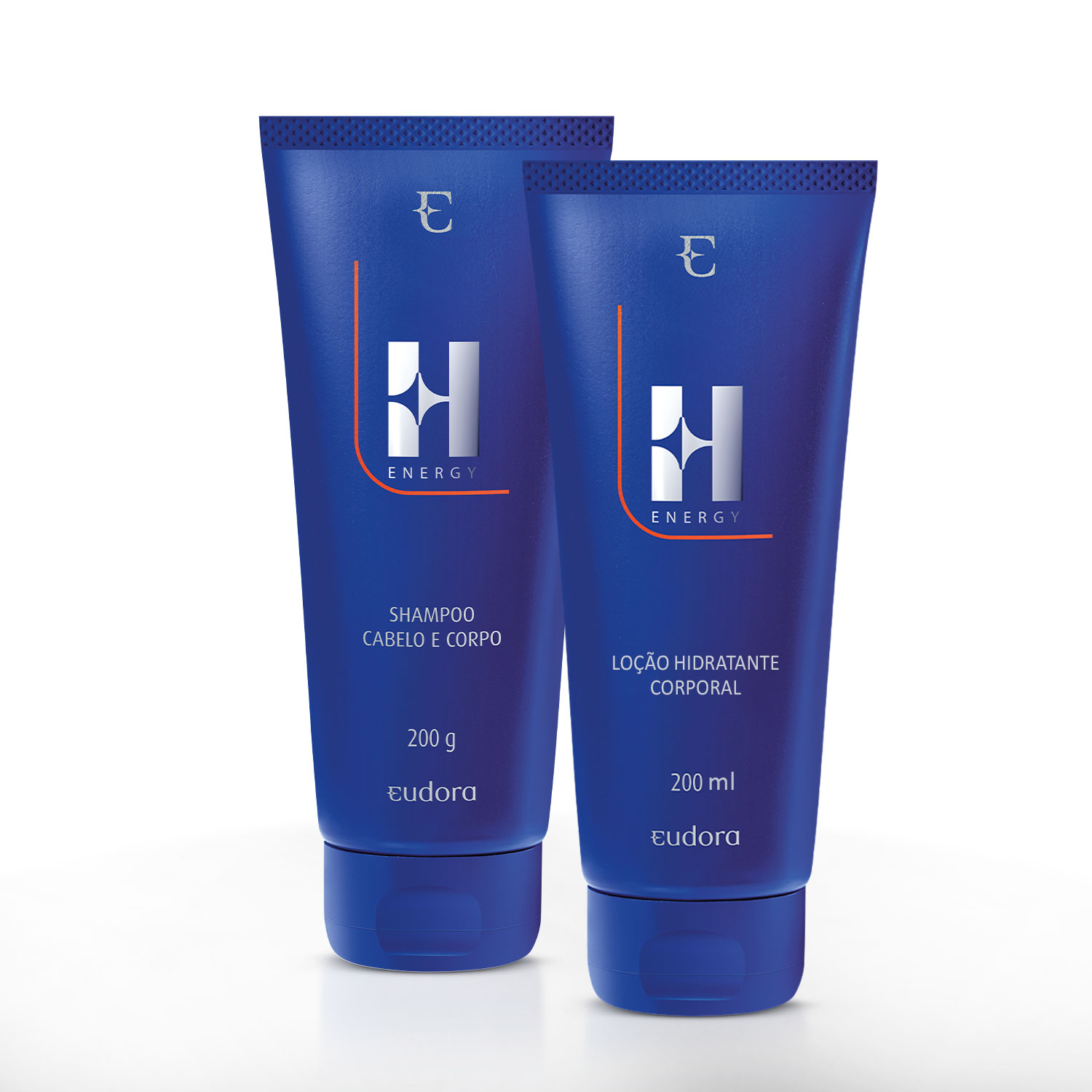 Combo Eudora H Energy: Shampoo Cabelo e Corpo 200g + Loção Hidratante Corporal 200ml