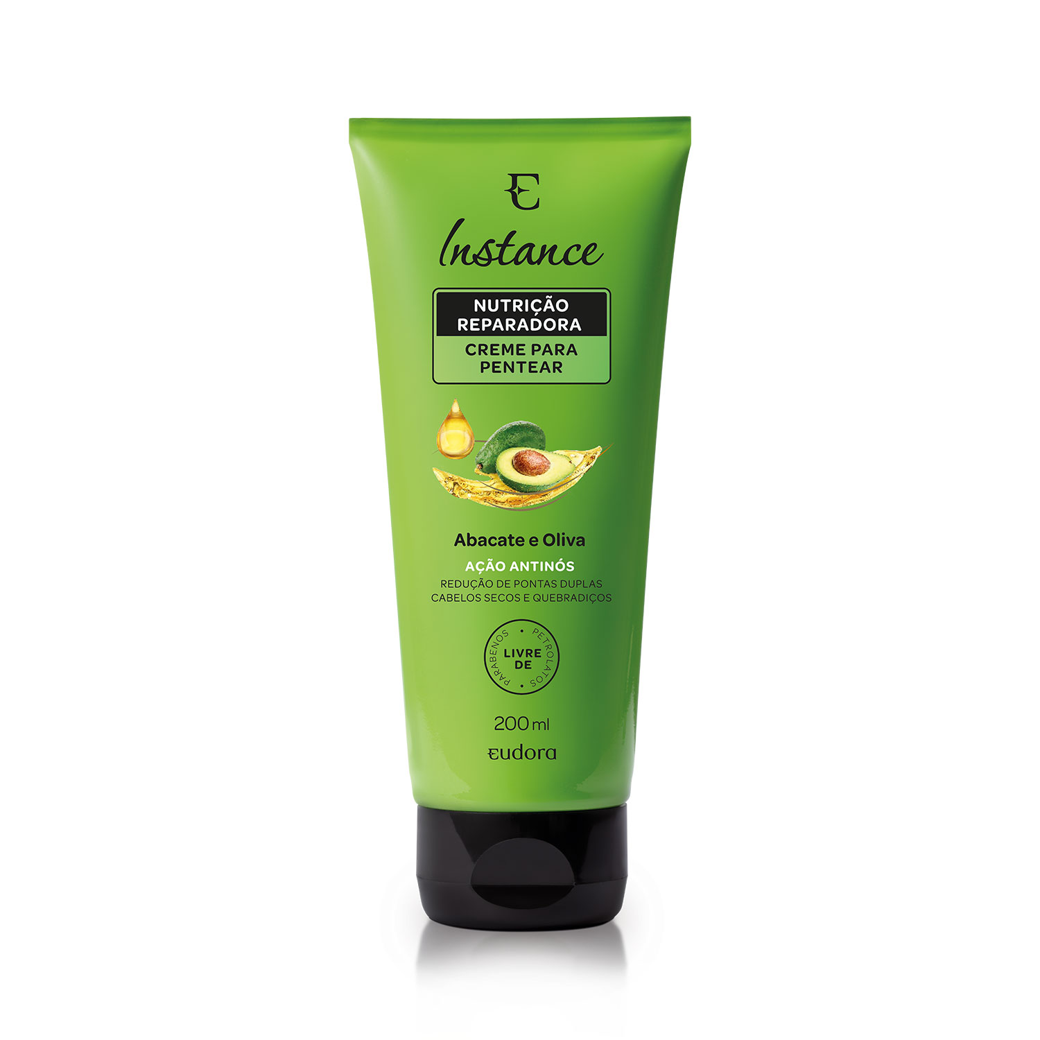 Creme para Pentear Nutrição Reparadora Instance Abacate e Oliva 200ml