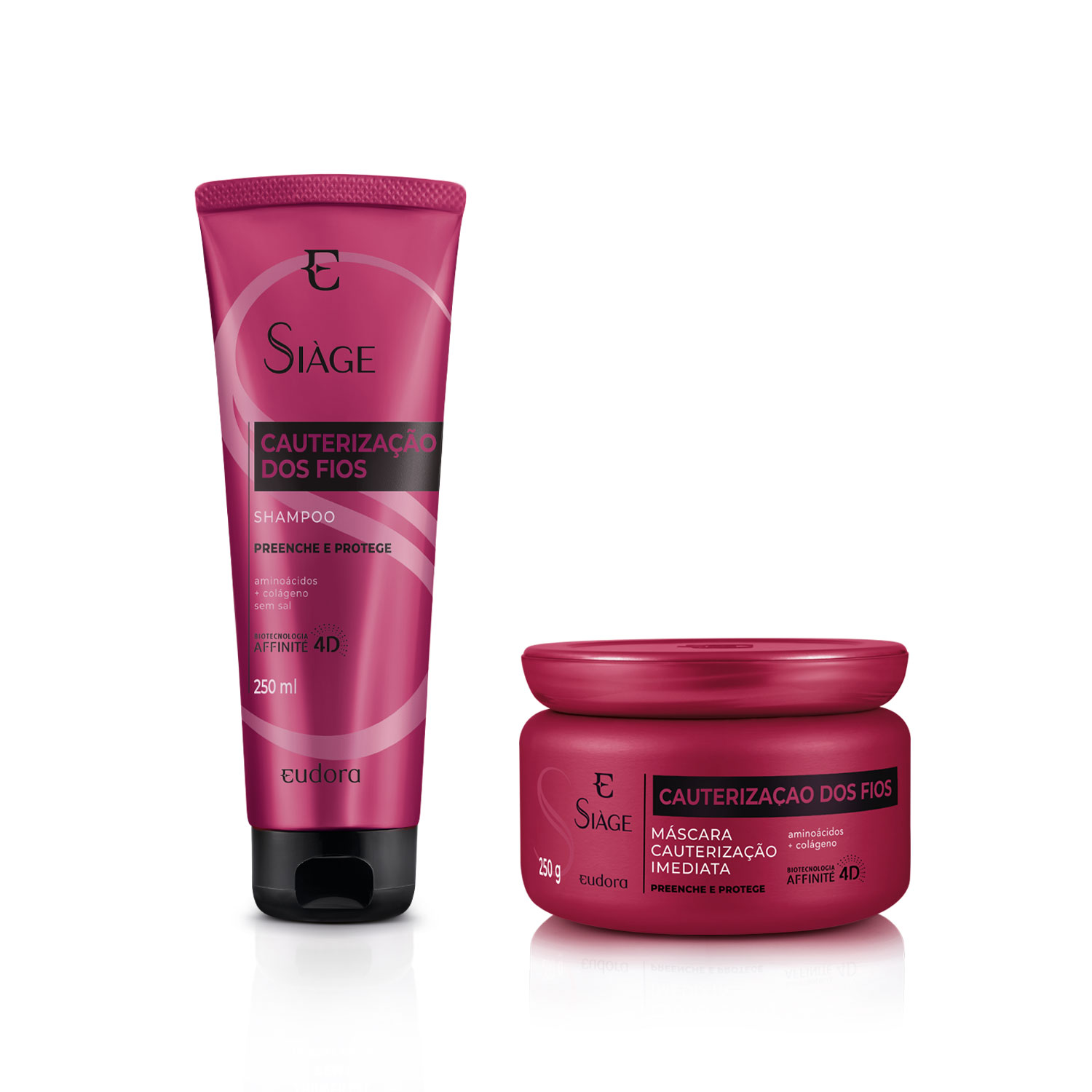 Kit Siàge Cauterização dos Fios Shampoo + Máscara
