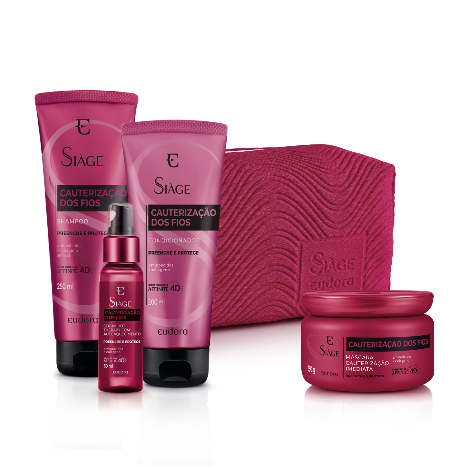 Kit Completo Cauterização dos Fios + Nécessaire