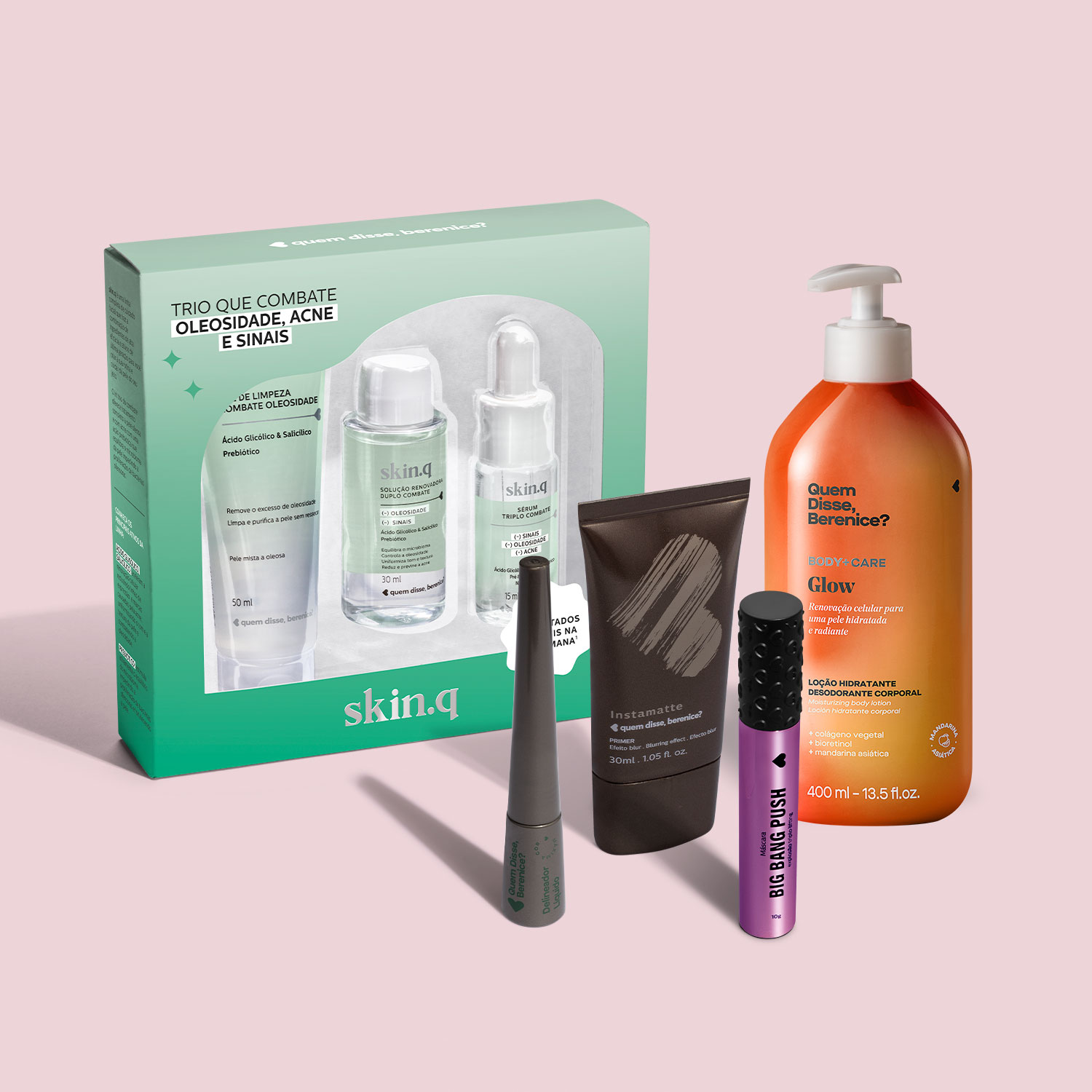 Combo Super Make e Cuidados com a Pele (5 itens)