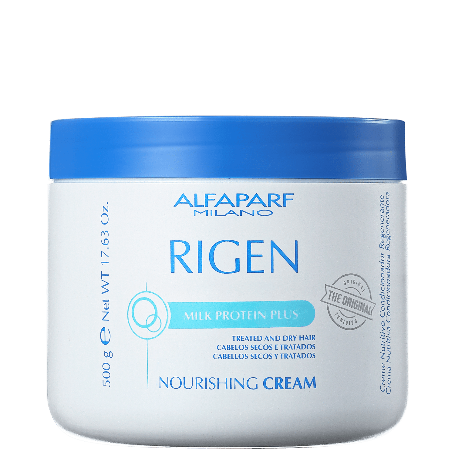 Alfaparf Rigen Milk Protein Plus - Máscara de Nutrição 500g