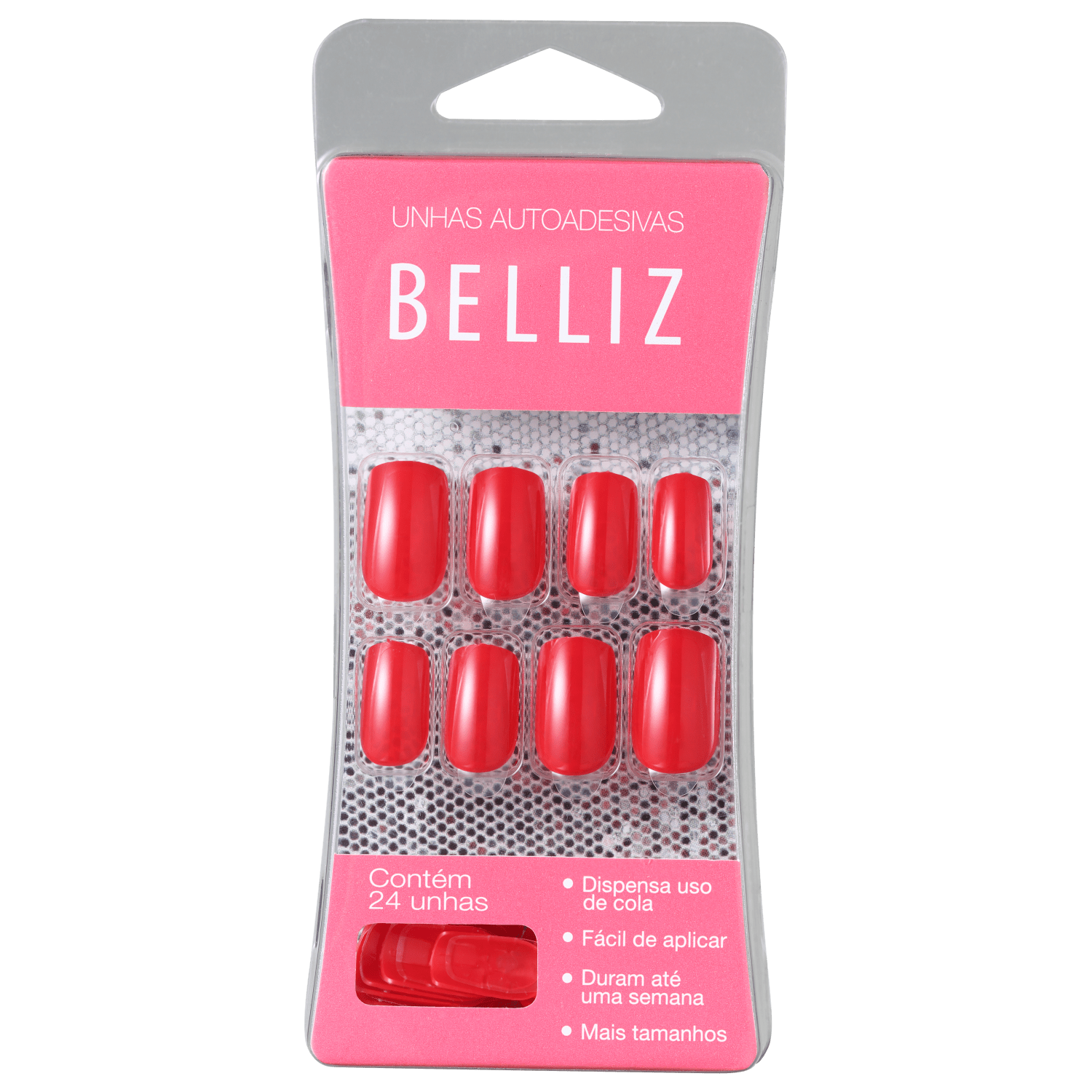 Belliz Autoadesivas Hot - Unhas Postiças (24 unidades)