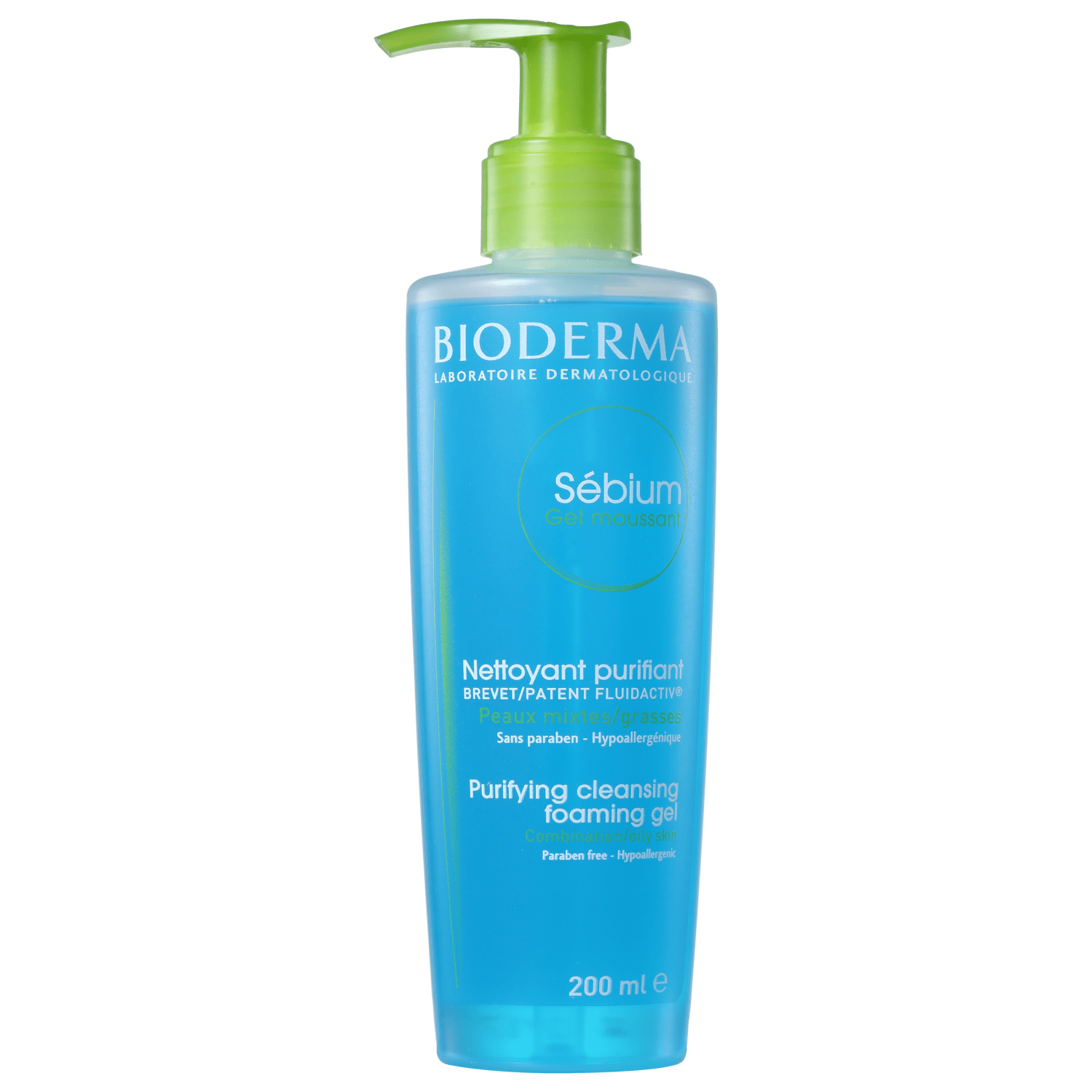 Bioderma Sébium Gel Moussant Pump - Gel de Limpeza Antioleosidade Facial 200ml