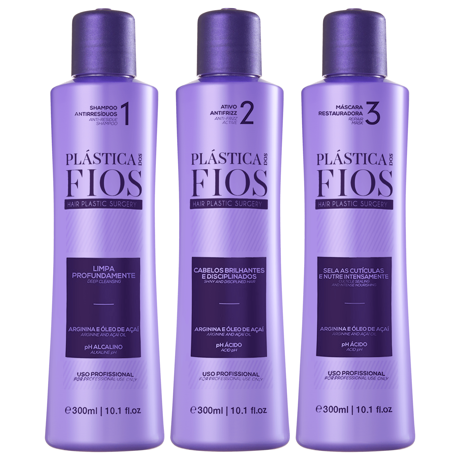 Kit Cadiveu Professional Plástica dos Fios Alinhamento Super (3 Produtos)