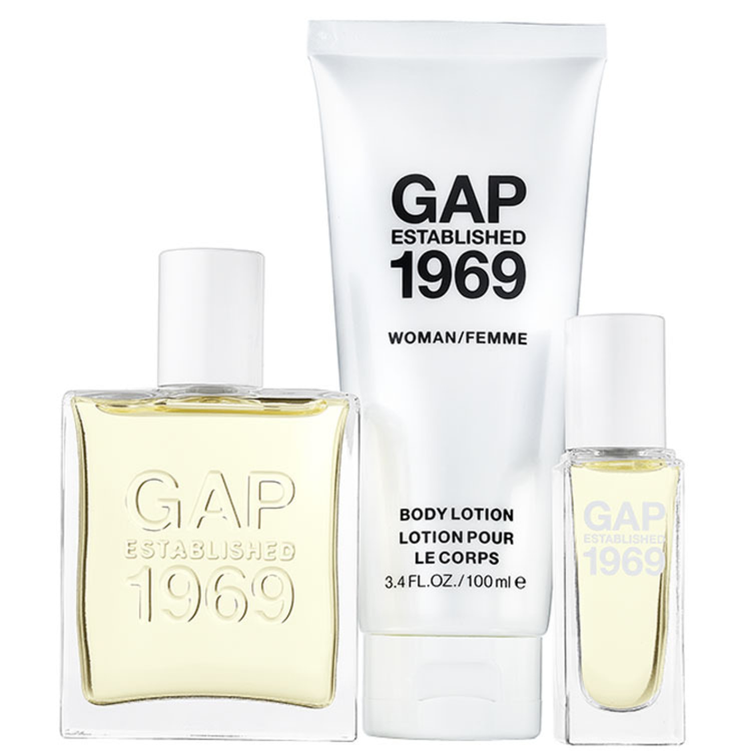Gap Conjunto Feminino Established 1969 for Woman - Eau de Toilette 50ml + Miniatura 15ml + Loção 100ml