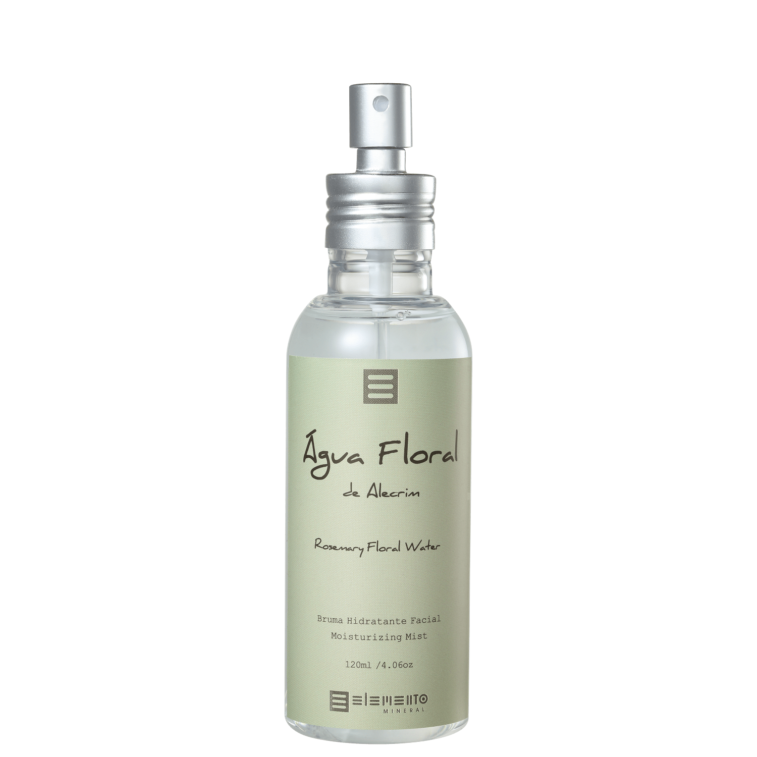 Elemento Mineral Água Floral de Alecrim - Bruma Hidratante Facial 120ml