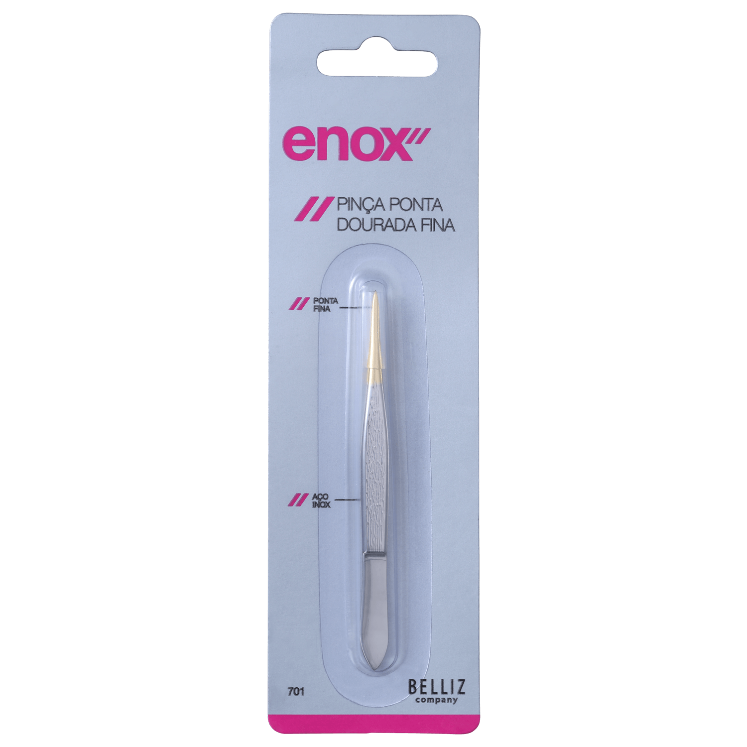 Enox Ponta Dourada Fina - Pinça de Precisão